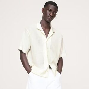 BANANA REPUBLIC COTTON MESH RESORT SHIRT